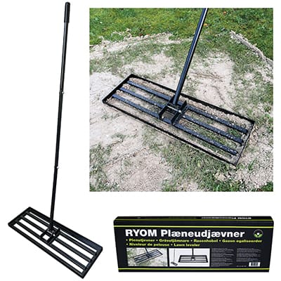 Ryom livellatore prato acciaio 76x26 cm 5 barre
