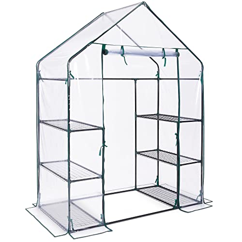 Vonhaus Copertura Serra PVC Ricambio 195x143x73 6 Ripiani