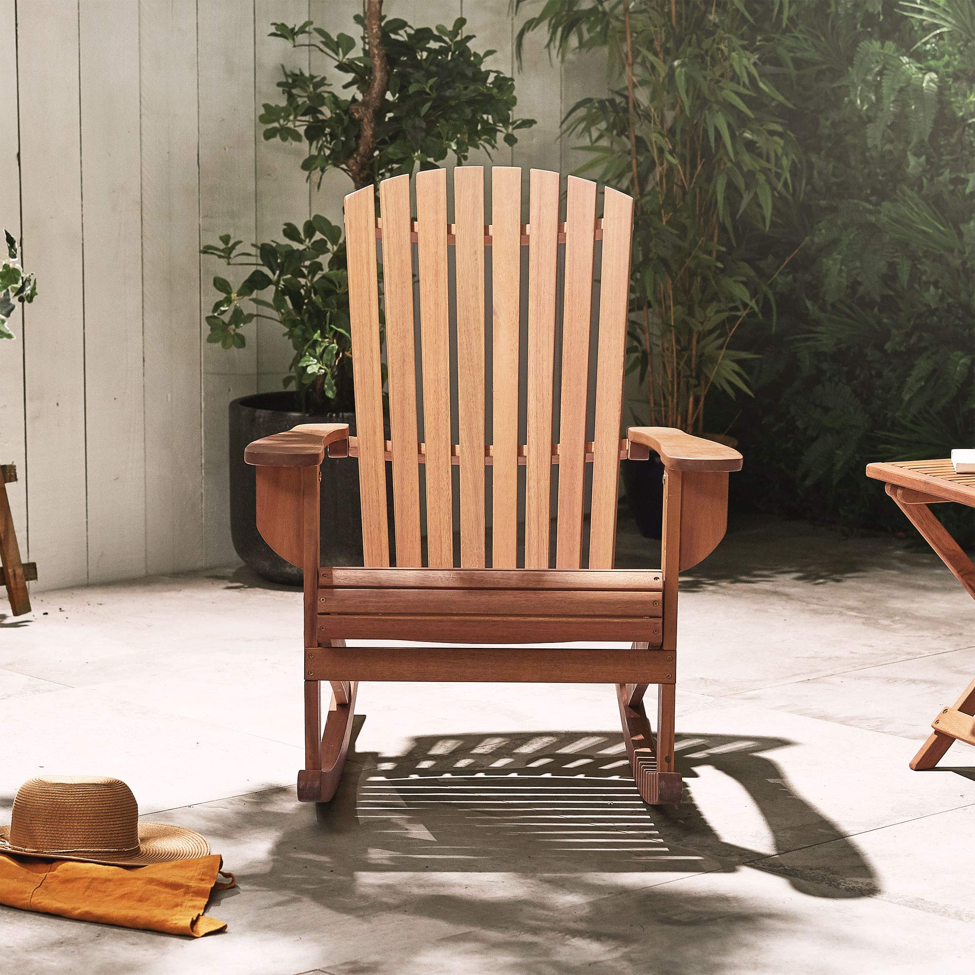 VonHaus Adirondack sedia a dondolo acacia oliata 150 kg