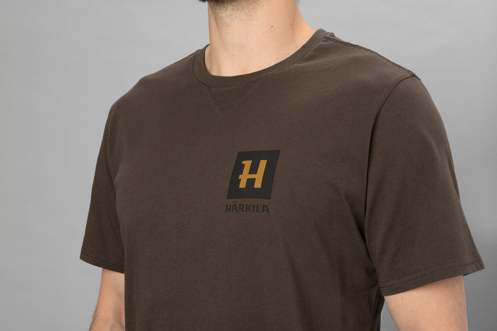 Härkila Gorm t-shirt cotone shadow brown morbida