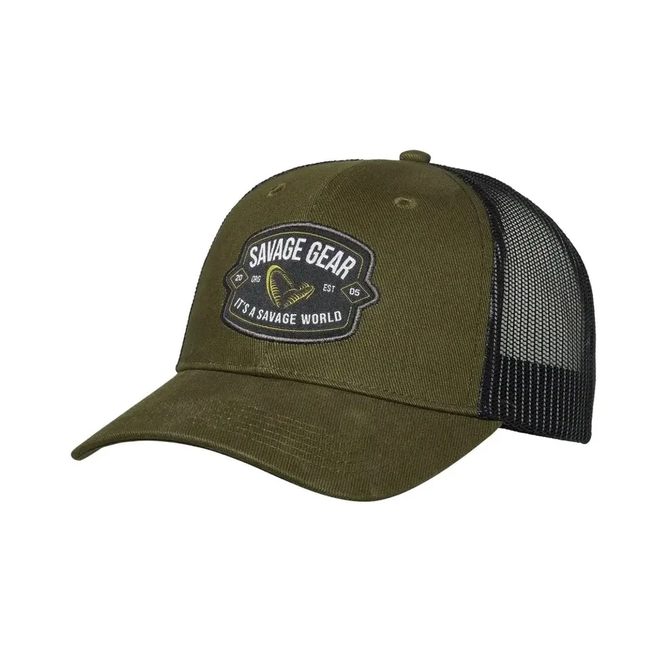Savage Gear Badge Trucker cappellino verde mesh