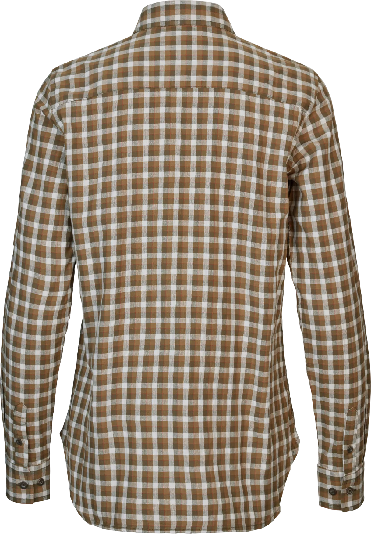 Härkila Fjell camicia donna Dark Olive Check cotone stretch