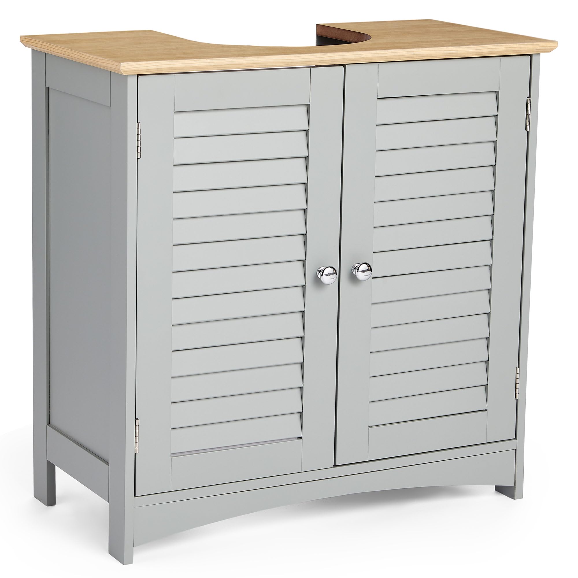 VonHaus Shrewsbury Mobile Bagno Sottolavabo Grigio 60 cm
