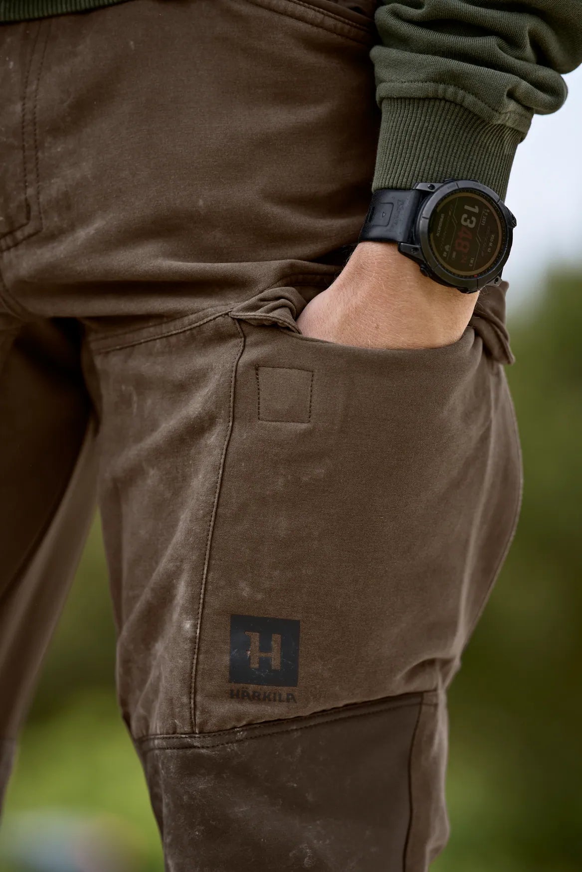 Härkila Scandinavian pantaloni caccia marrone uomo