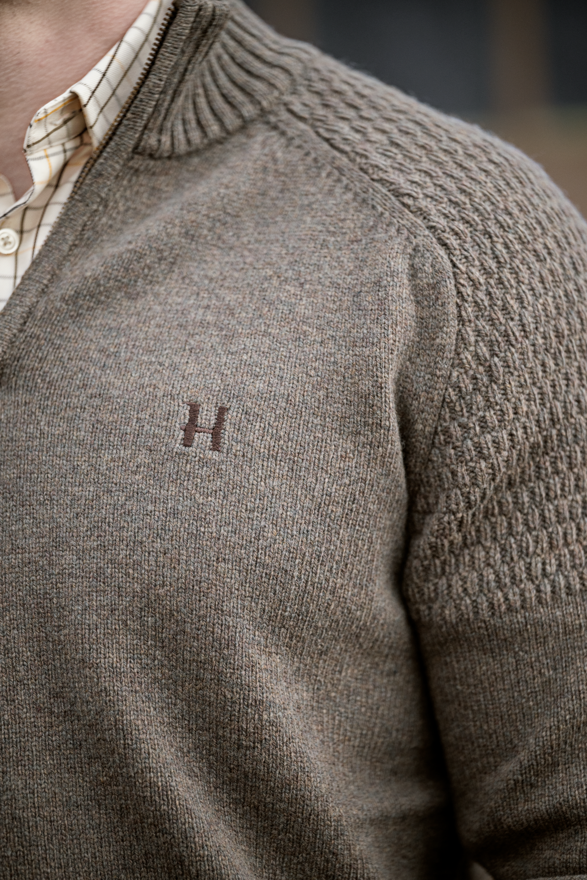 Härkila Vincent Merino pullover caccia Dark Sand
