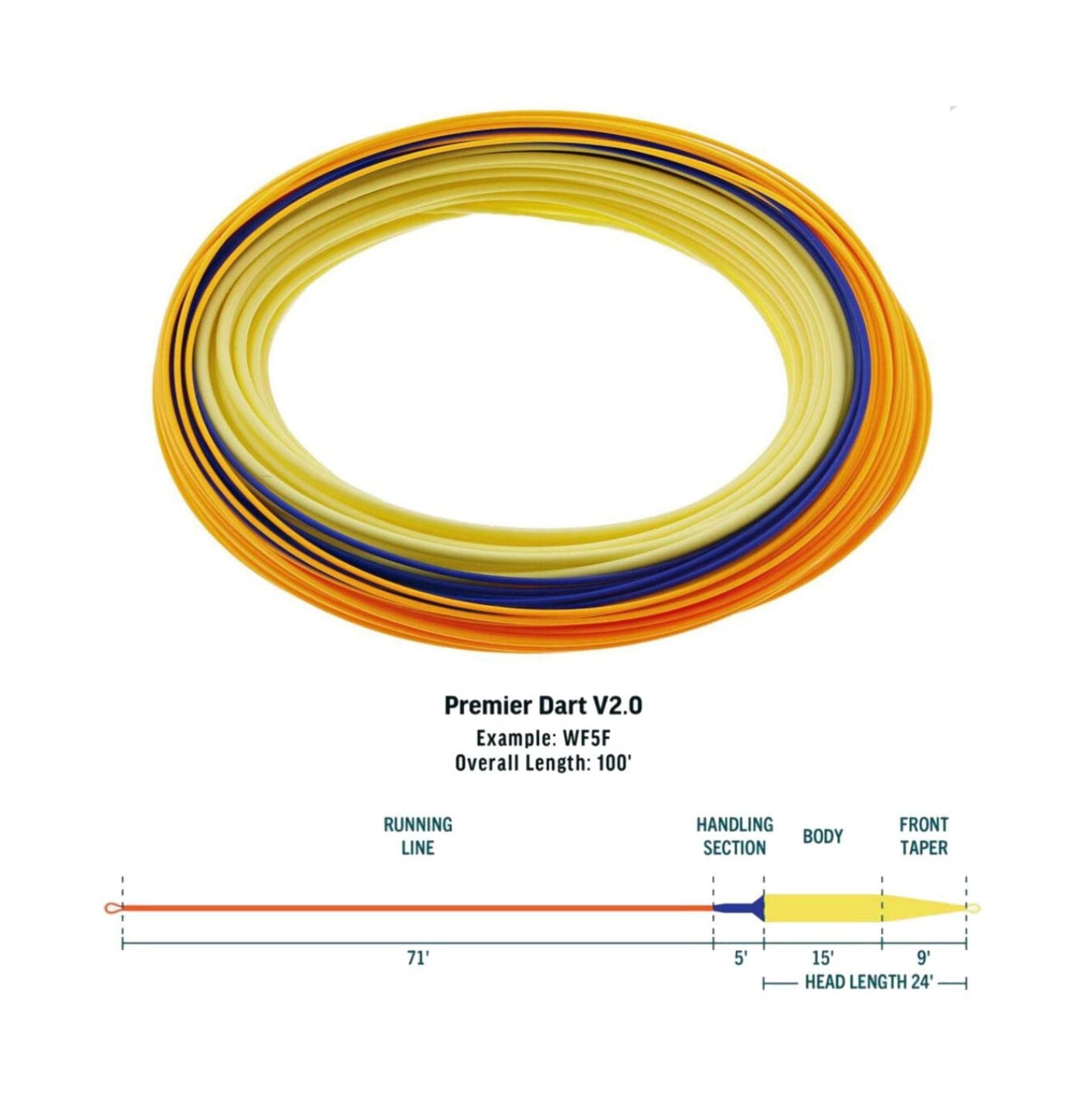 RIO Premier Dart V2.0 WF4 coda da pesca galleggiante