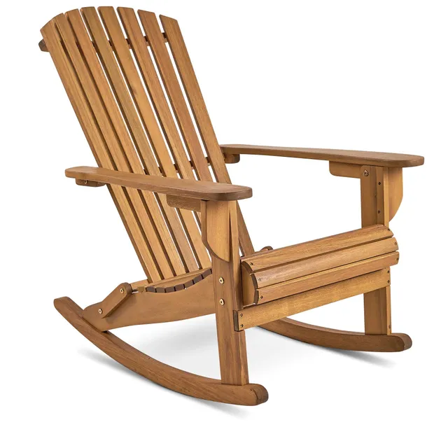 VonHaus Adirondack sedia a dondolo acacia oliata 150 kg