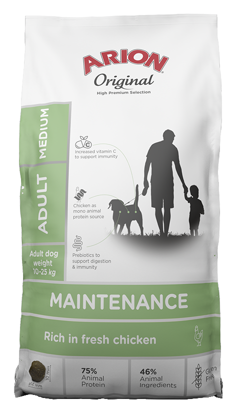 Arion Original Maintenance M Crocchette Cane Pollo Riso 12 kg