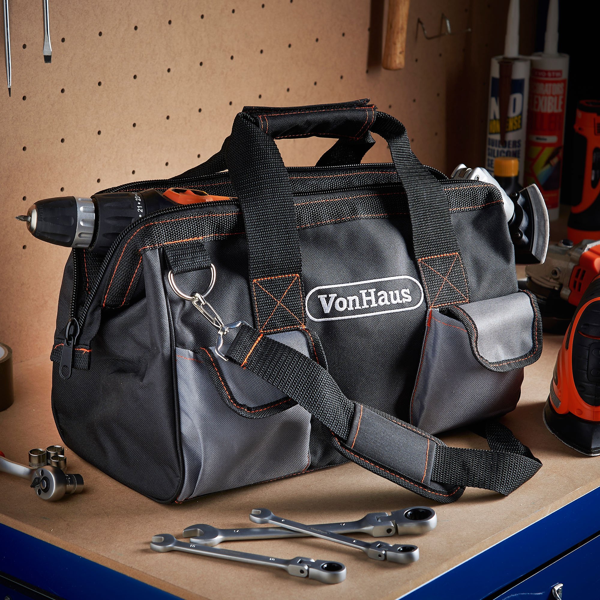 VonHaus Borsa Portautensili Poliestere 39 cm 10 kg Tracolla
