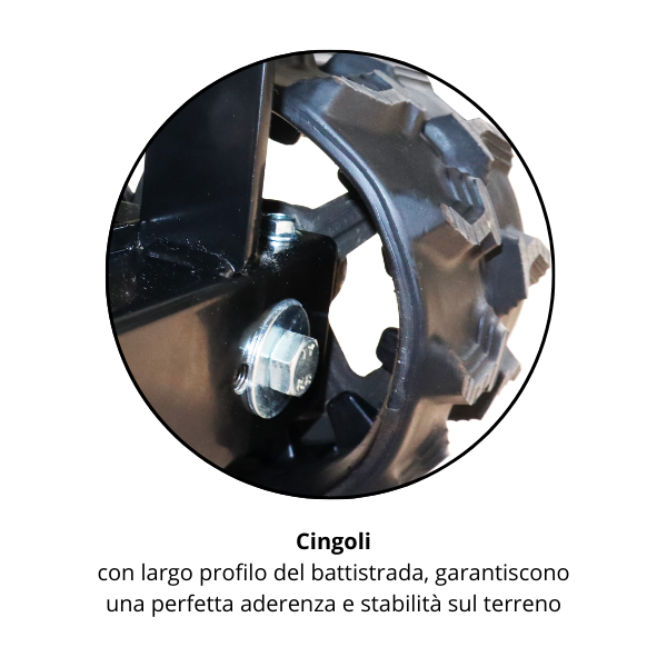 Active Powertrack 1400 motocarriola cingolata Honda GX160