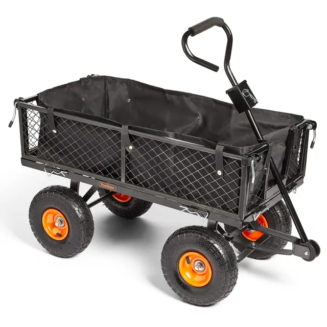 VonHaus Carrello da Giardino 350kg Ruote Pneumatiche