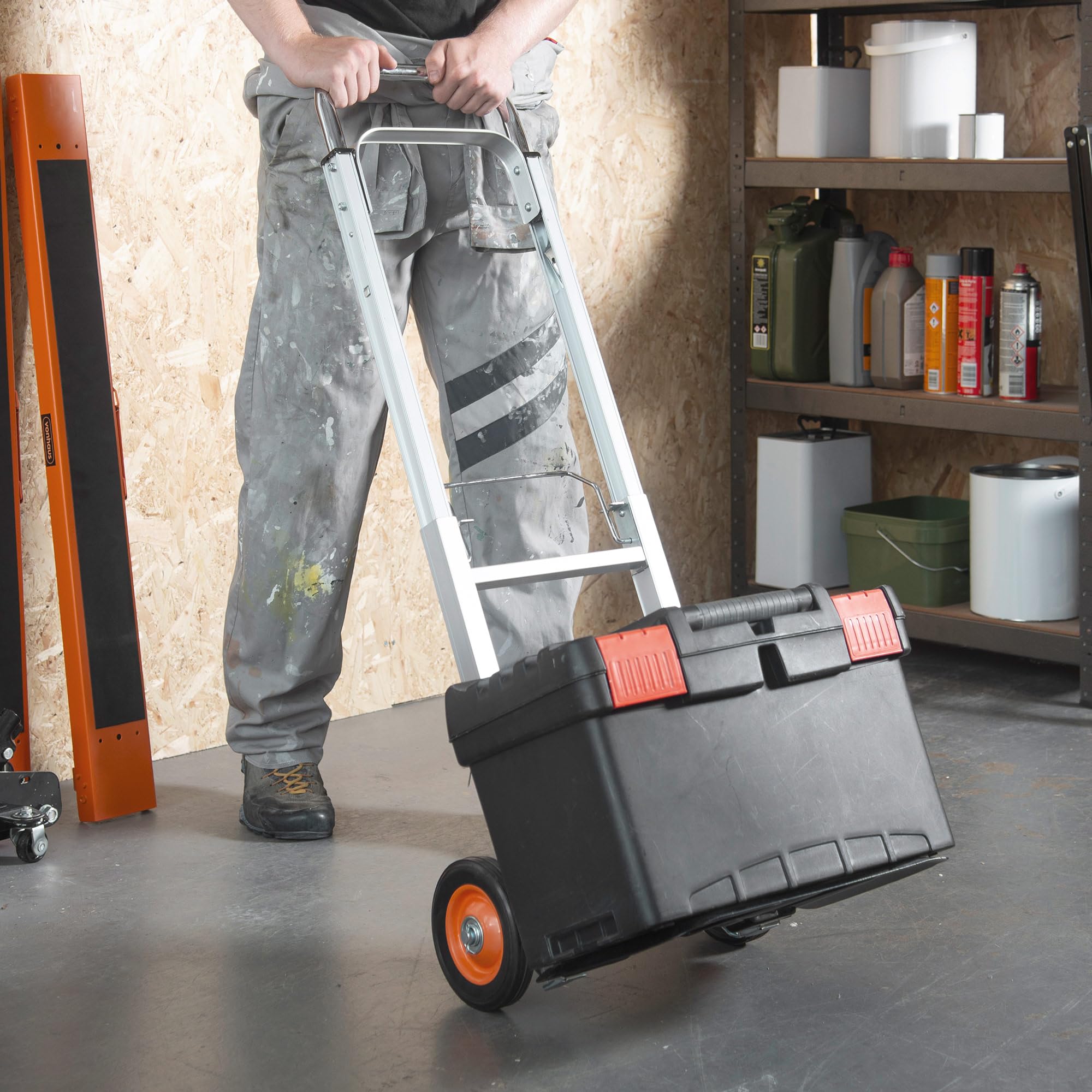 VonHaus carrello manuale pieghevole alluminio 90 kg