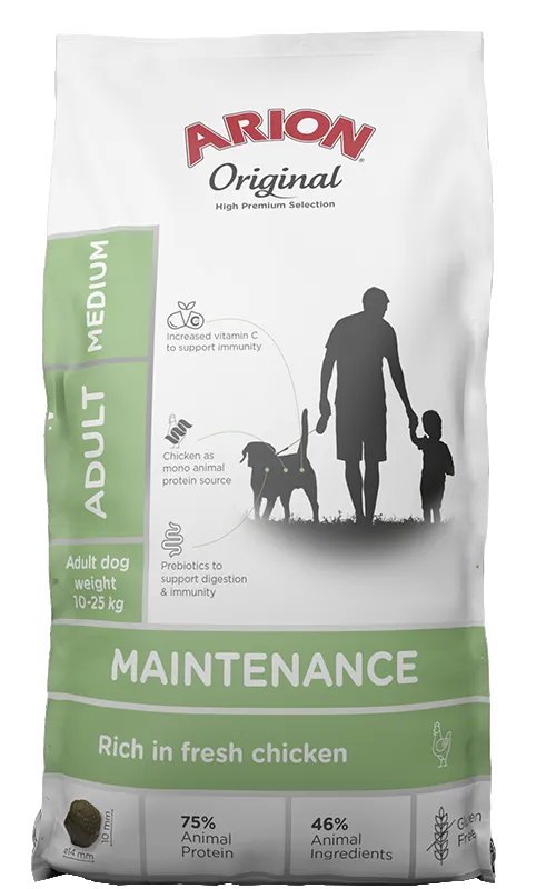 Arion Original Maintenance M Crocchette Cane Pollo Riso 12 kg