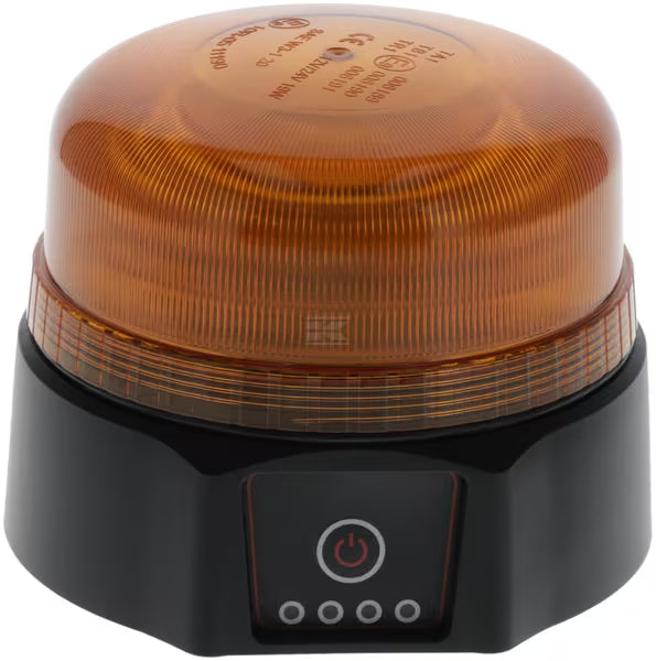 Lampeggiante LED magnetico ricaricabile telecomando arancio