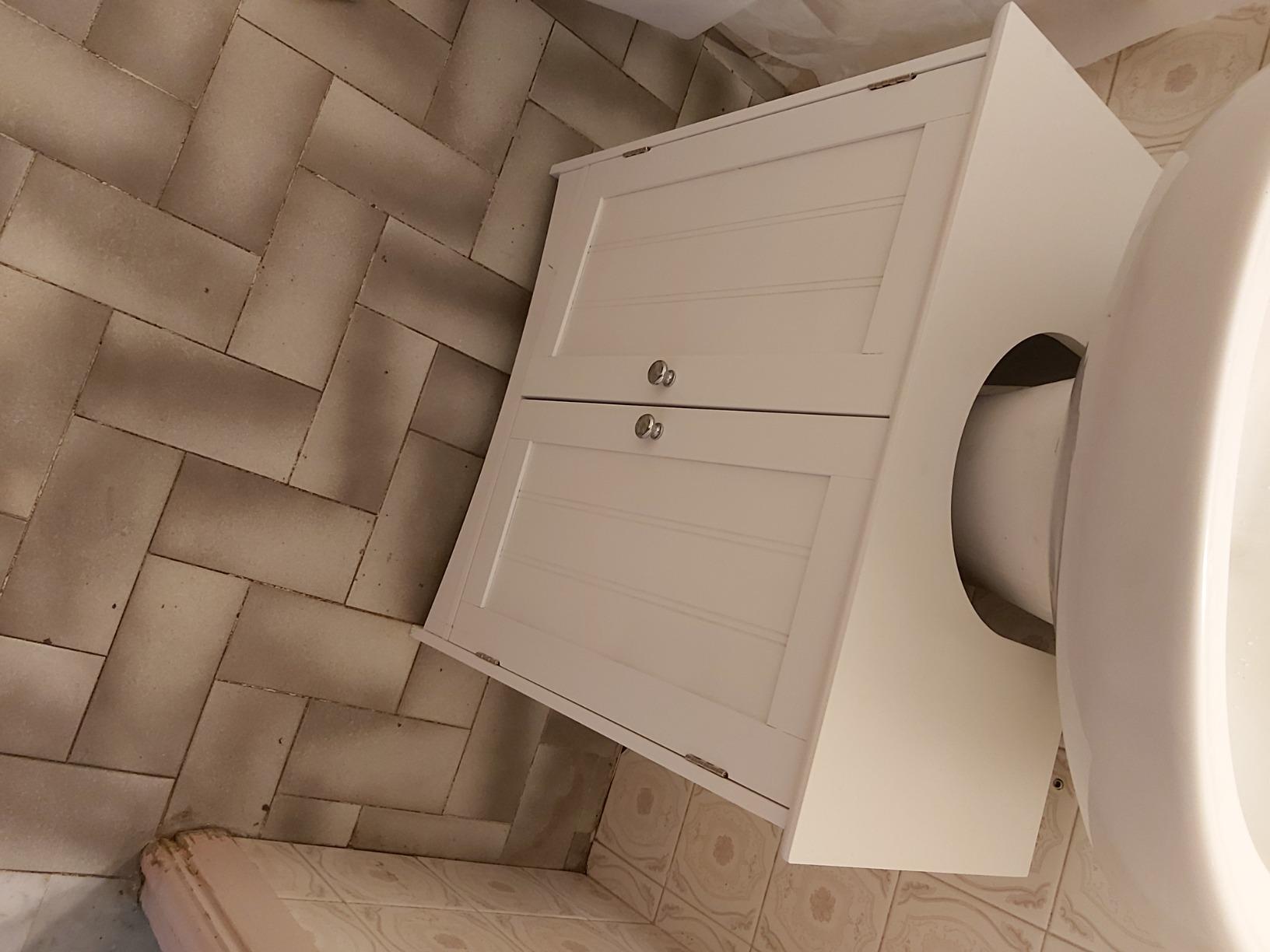 Vonhaus Mobile Sottolavabo Bianco 60x30x60 cm