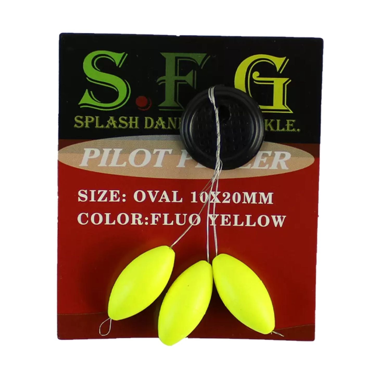 SFG Pilot Oval perle galleggianti pesca 10x20 mm