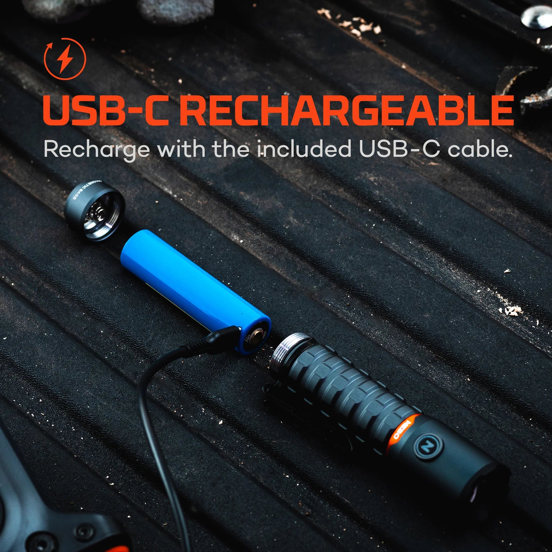 Nebo Torchy 2K torcia led 2000 lumen ricaricabile USB-C
