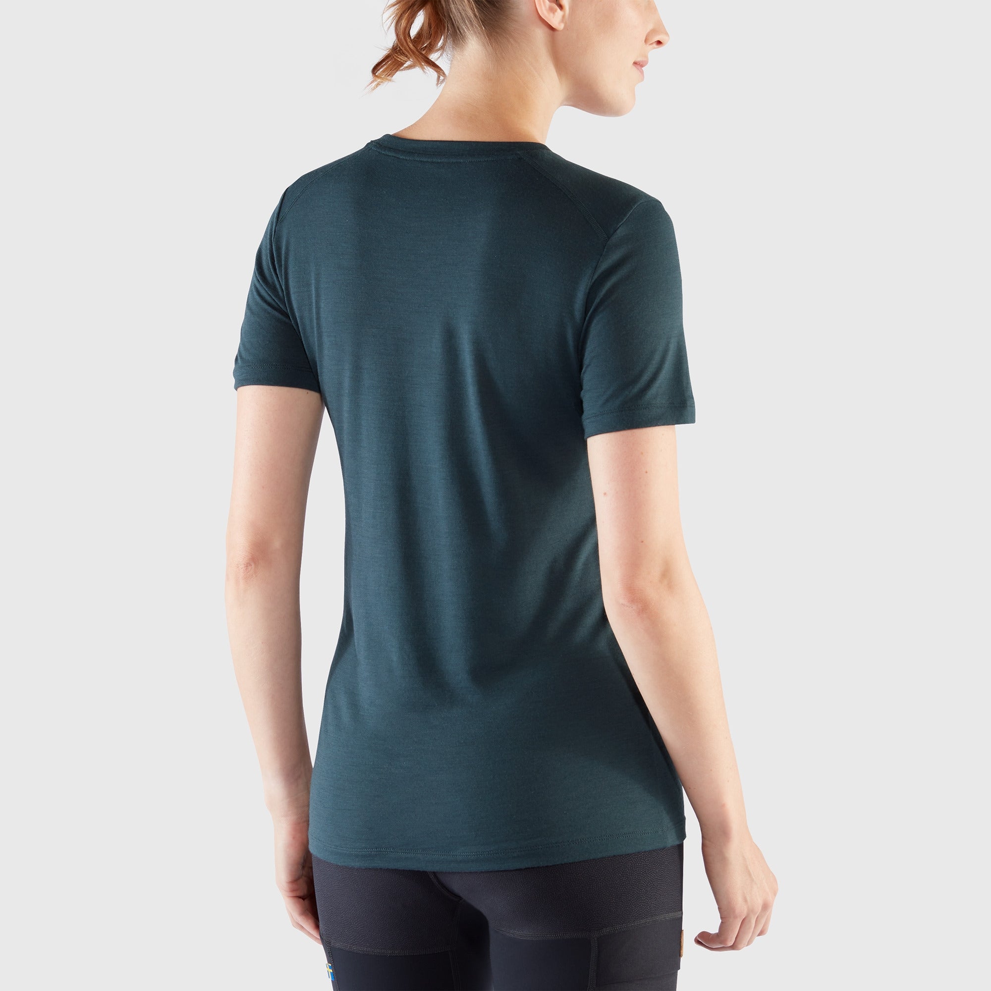 Fjällräven Abisko Wool Fox SS W t-shirt lana Chalk Rose-Port