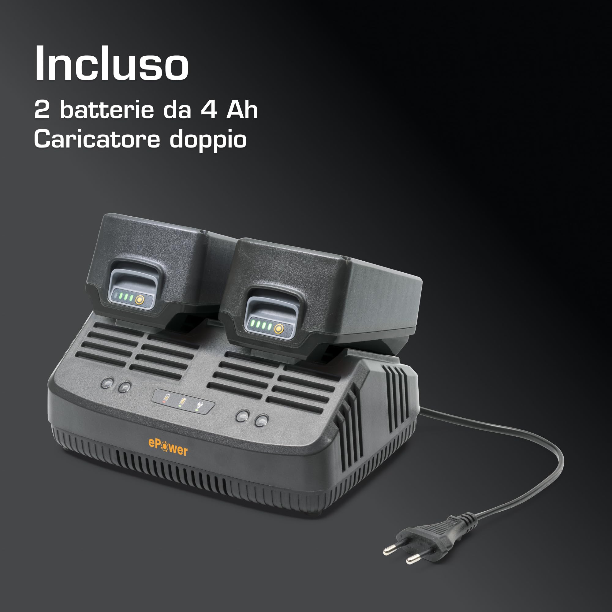 Alpina AL1 3820 Li Kit rasaerba a batteria 38 cm 2x4 Ah 350 m²