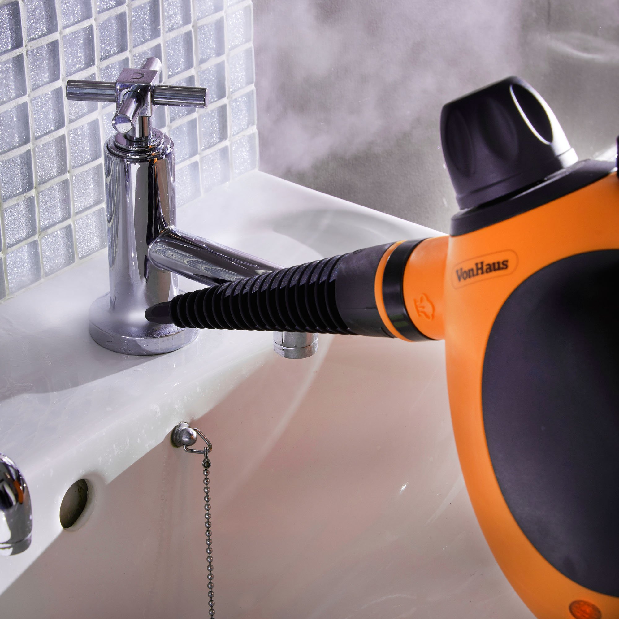 VonHaus 07/725 pulitore a vapore portatile 1050W nero