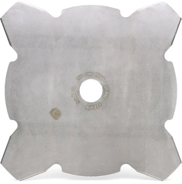 Lama 4 denti 255 mm foro 20 mm decespugliatore acciaio