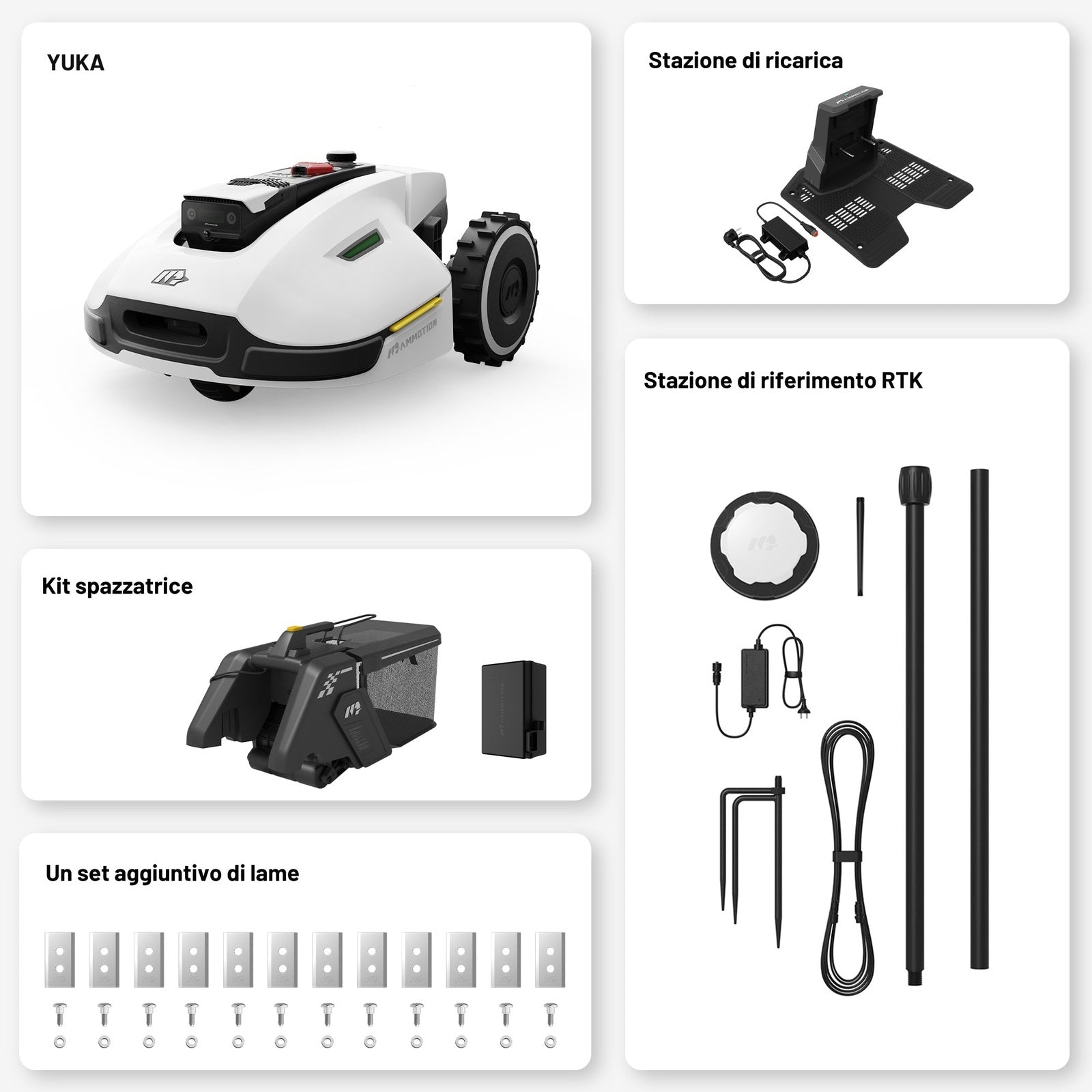 Mammotion Yuka 3000 robot tagliaerba 3000 mq pendenza 45%