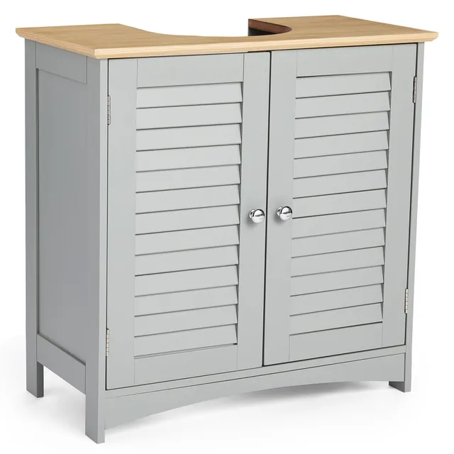 VonHaus Shrewsbury Mobile Bagno Sottolavabo Grigio 60 cm