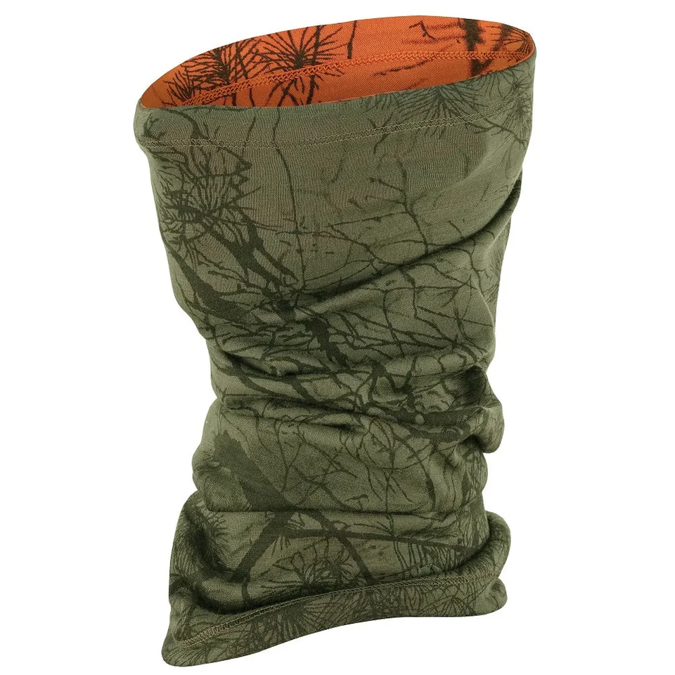Fjallraven Lappland scaldacollo verde camo arancione outdoor