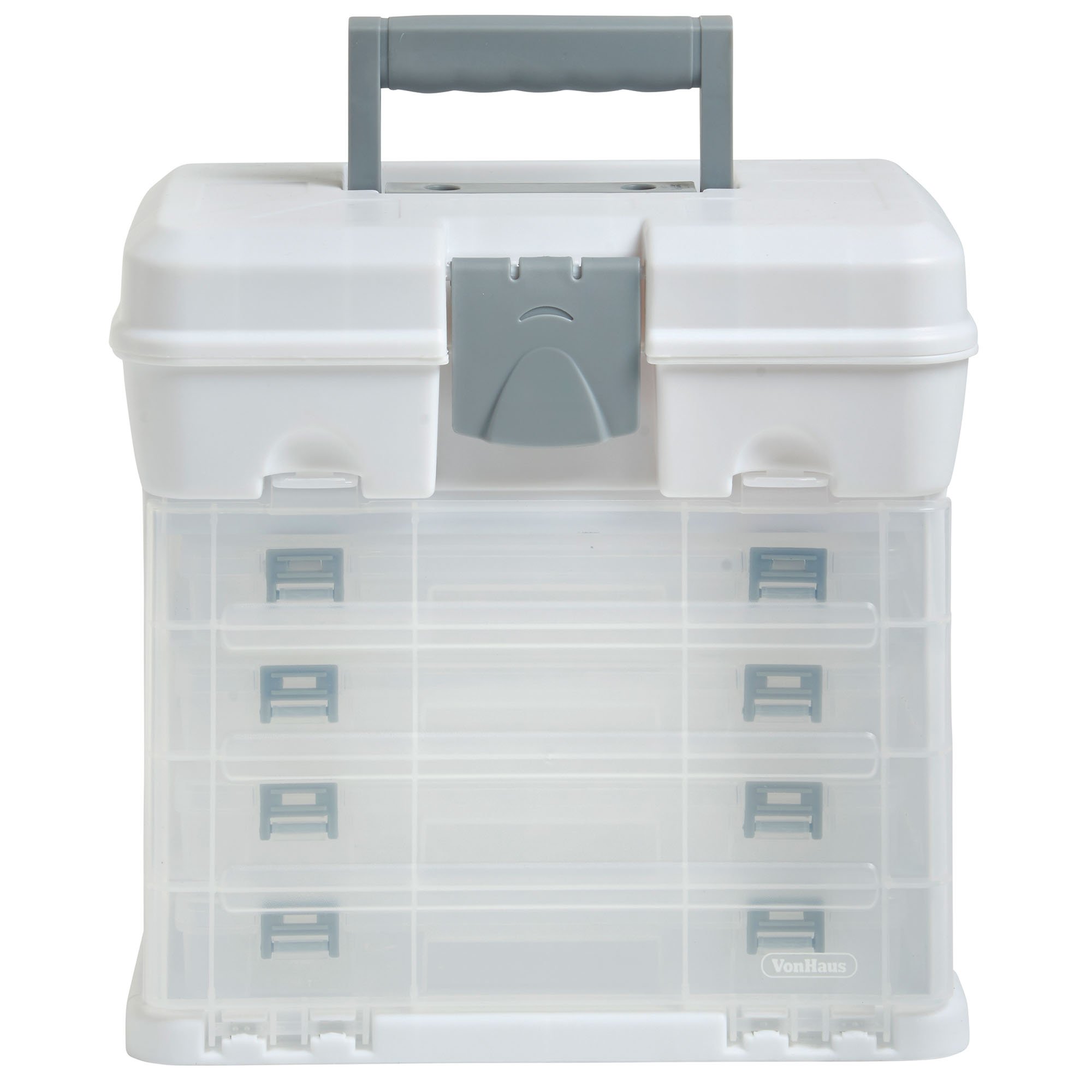 Vonhaus Utility cassetta organizer 4 cassetti bianco divisori