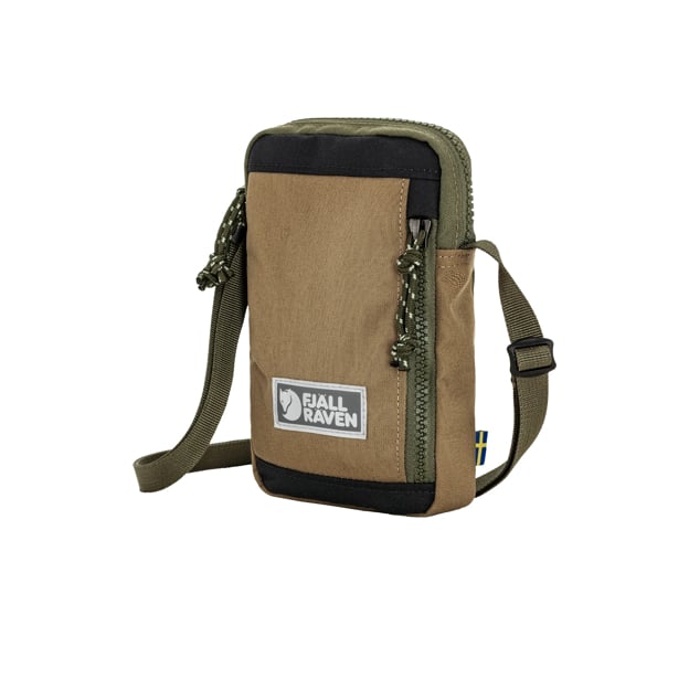 Fjällräven Vardag Pocket Small borsa tracolla Green-Clay riciclata