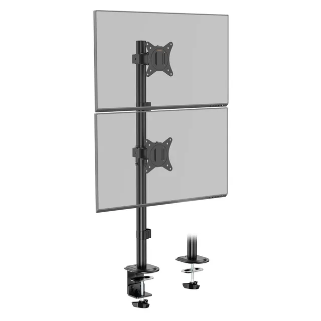 VonHaus Supporto Doppio Monitor Verticale da Scrivania VESA 8 kg