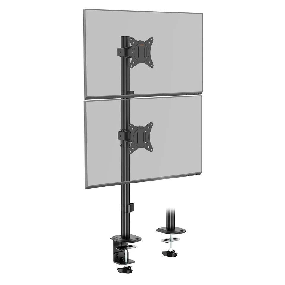VonHaus Supporto Doppio Monitor Verticale da Scrivania VESA 8 kg