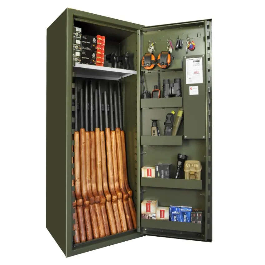 Scandinavian Safe SP88E armadio portafucili 9 posti verde