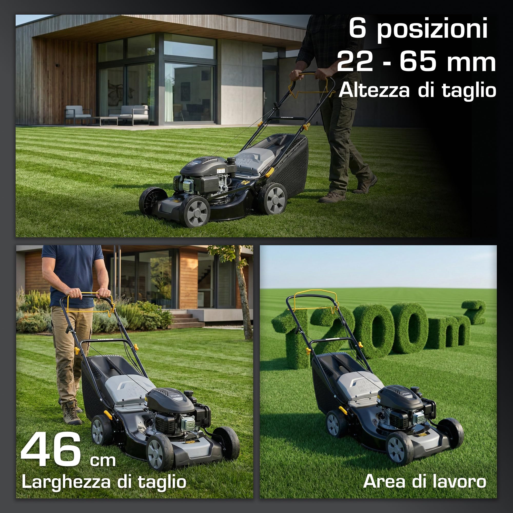 Alpina AL4 46 SA Tagliaerba a Scoppio 46 cm Trazione per 1200 m²