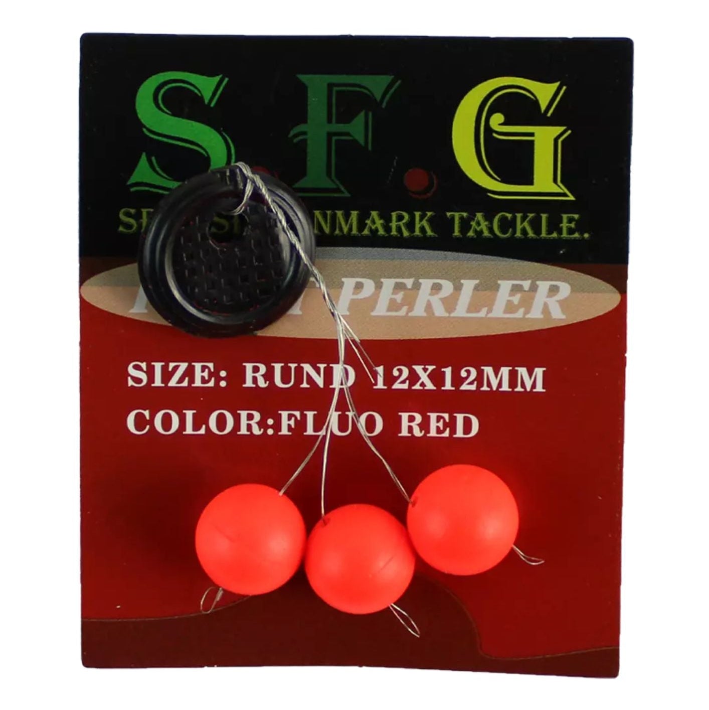 SFG Pilot Perle galleggianti 10x10 mm rosse 3 pz