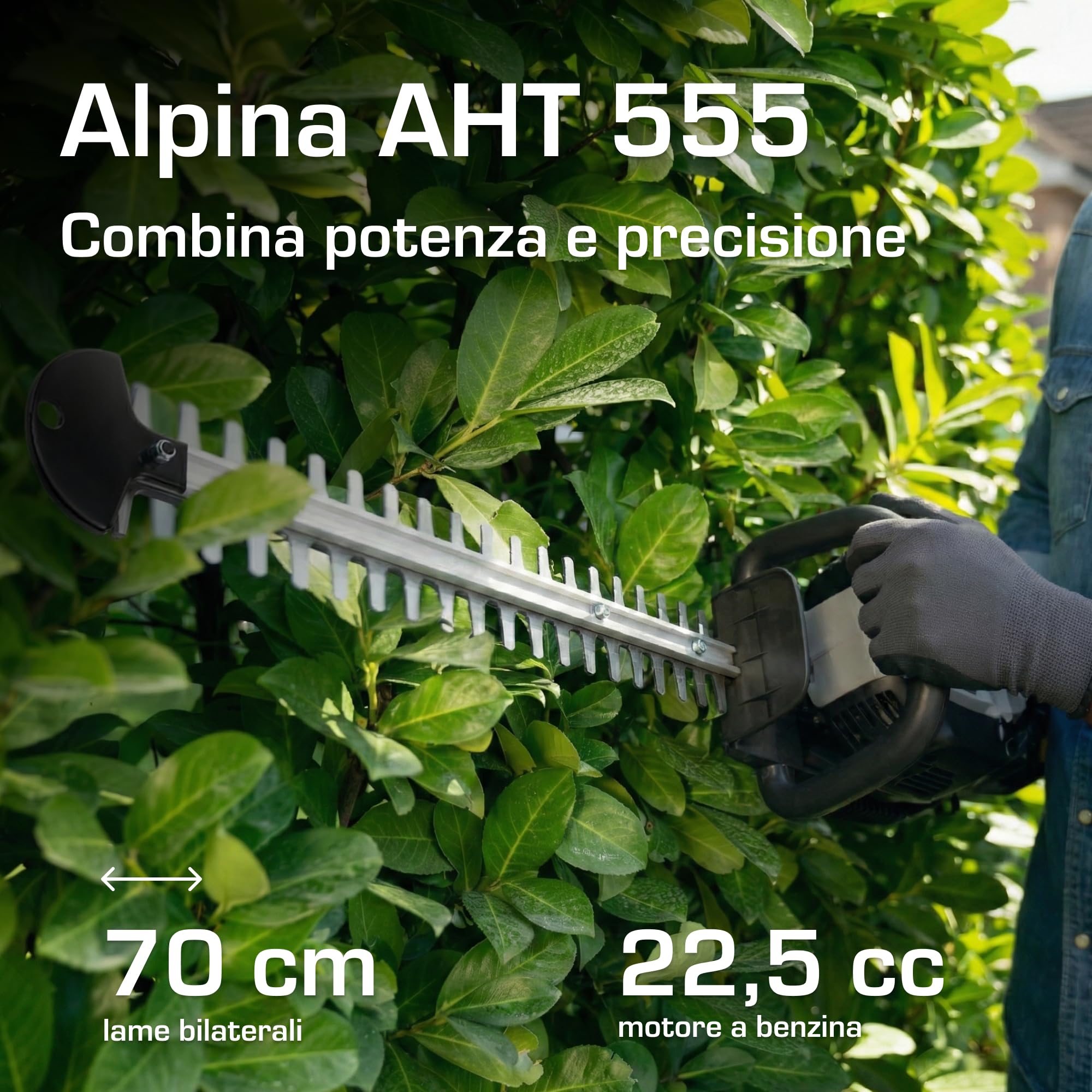 Alpina AHT 555 Tagliasiepi a Scoppio 70 cm 35 mm