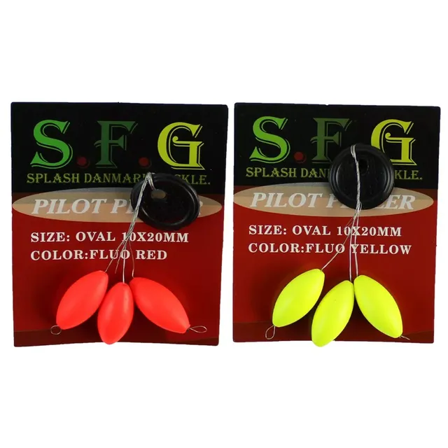 SFG Pilot Oval perle galleggianti pesca 10x20 mm
