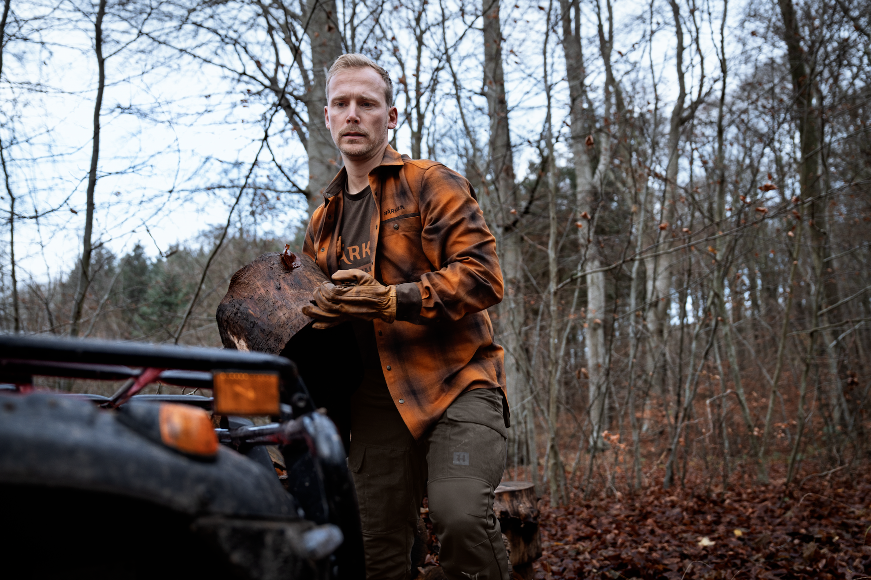 Härkila Folke L/S camicia caccia Maple Check