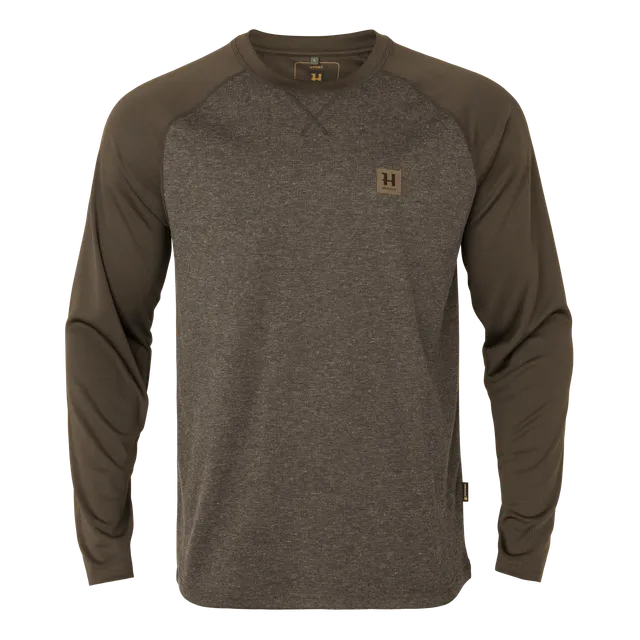 Härkila Kodiak CleverWool L/S maglia termica dark hunting green