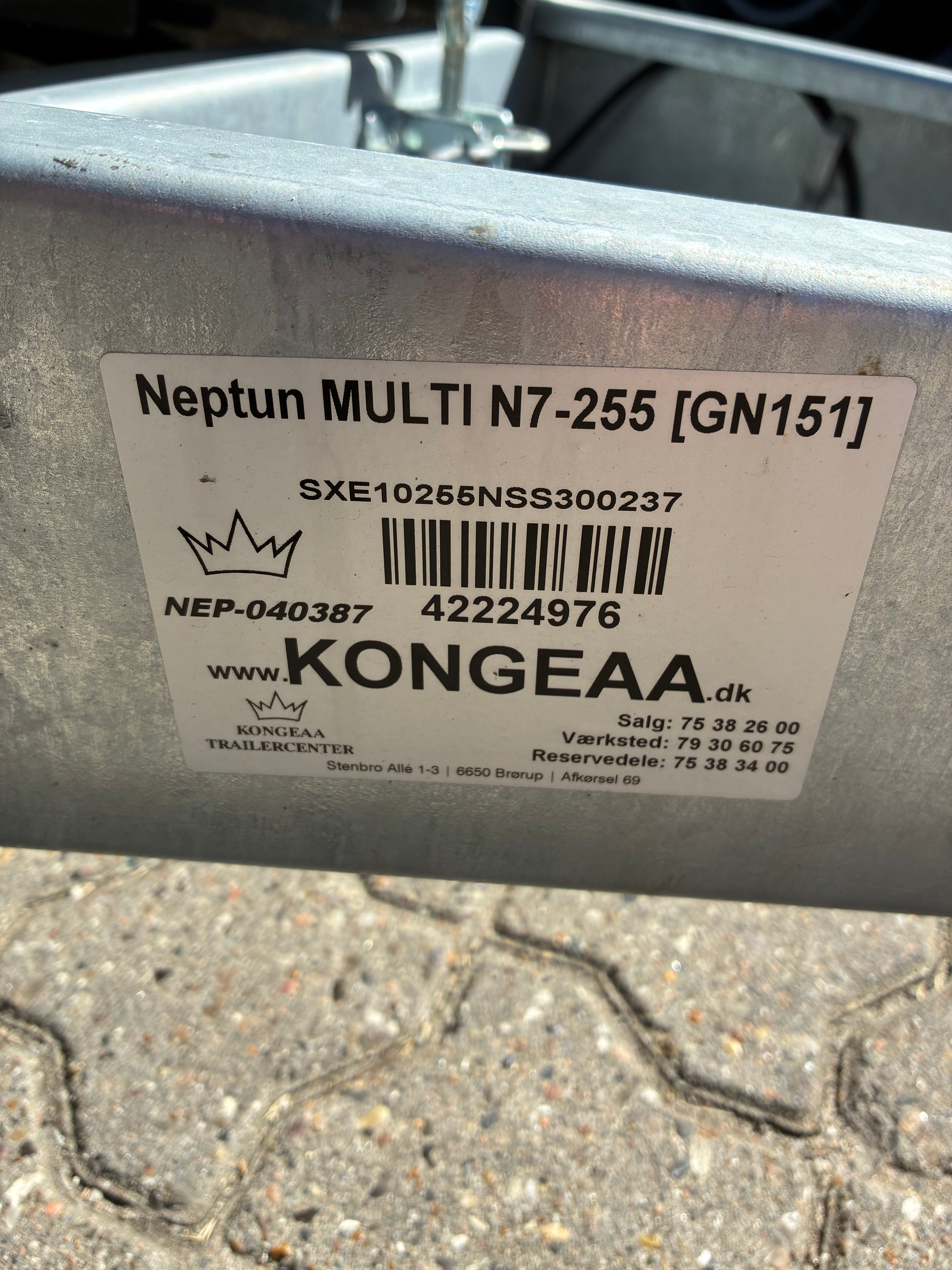 Neptun N7-255 Multi rimorchio ribaltabile 750 kg