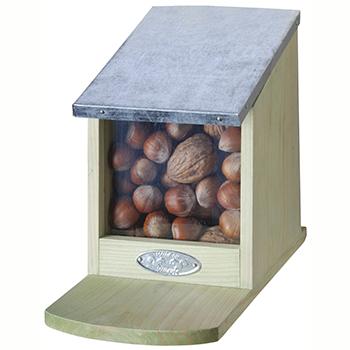 Ryom mangiatoia scoiattoli legno con tetto zinco