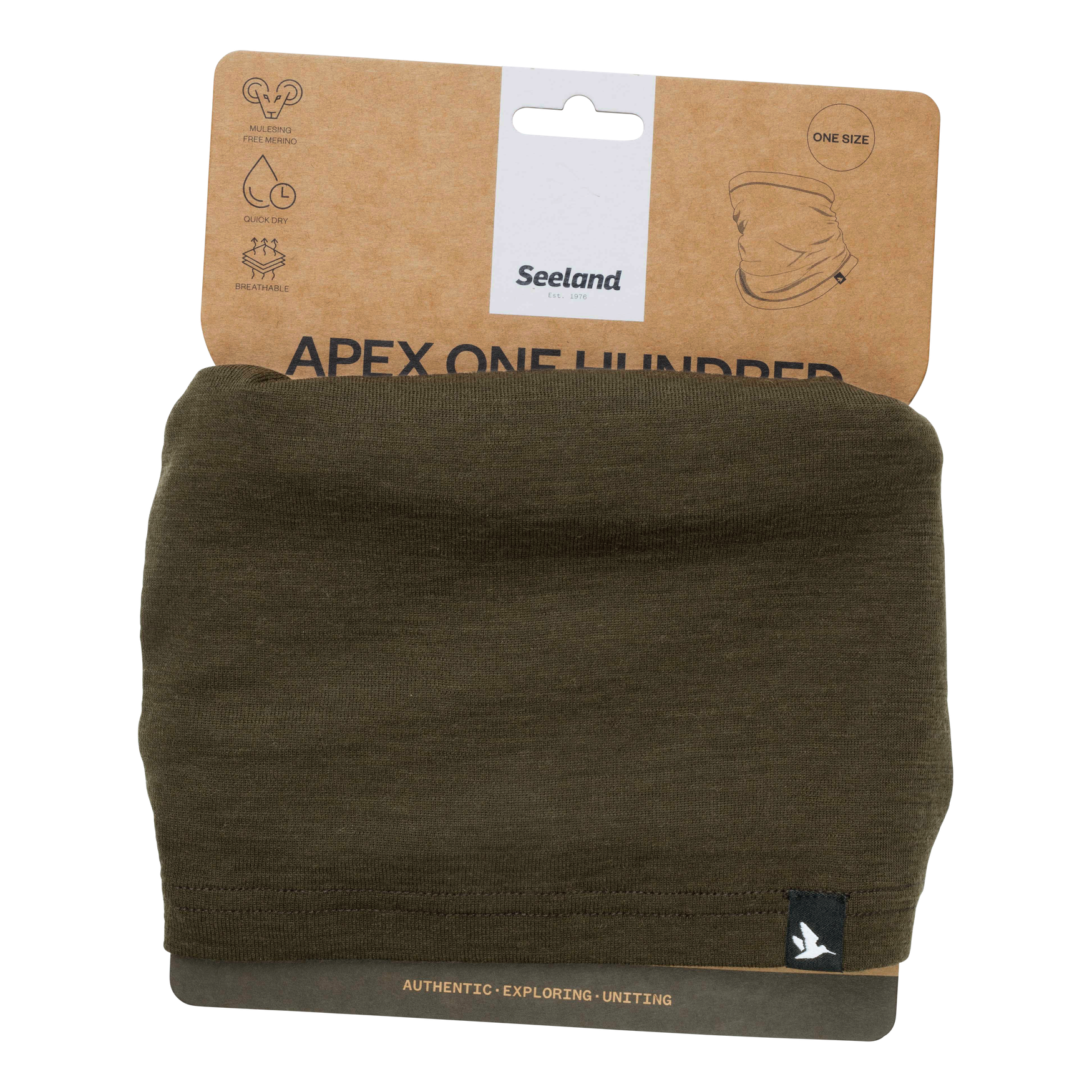 Seeland Apex 100 Scaldacollo Merino Verde Taglia Unica