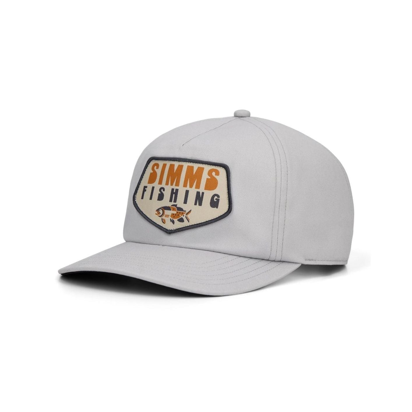 Simms Double Haul cappello trucker overcast abstract bass mesh